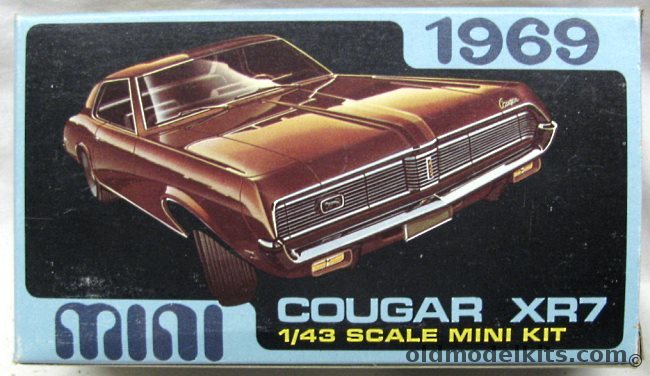 AMT 1/43 1969 Mercury Cougar XR7, M783-100 plastic model kit